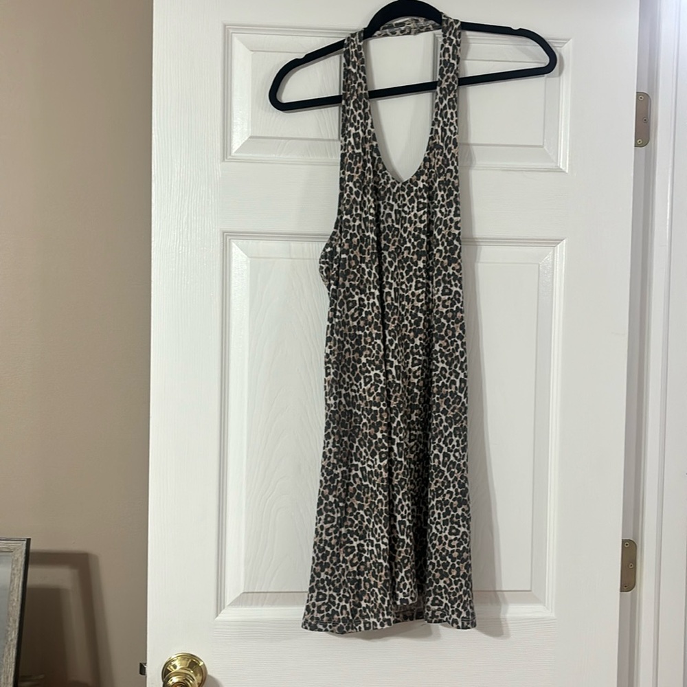 Abercrombie Halter Cheetah Dress
